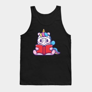 cat unicorn so cute face mask Tank Top